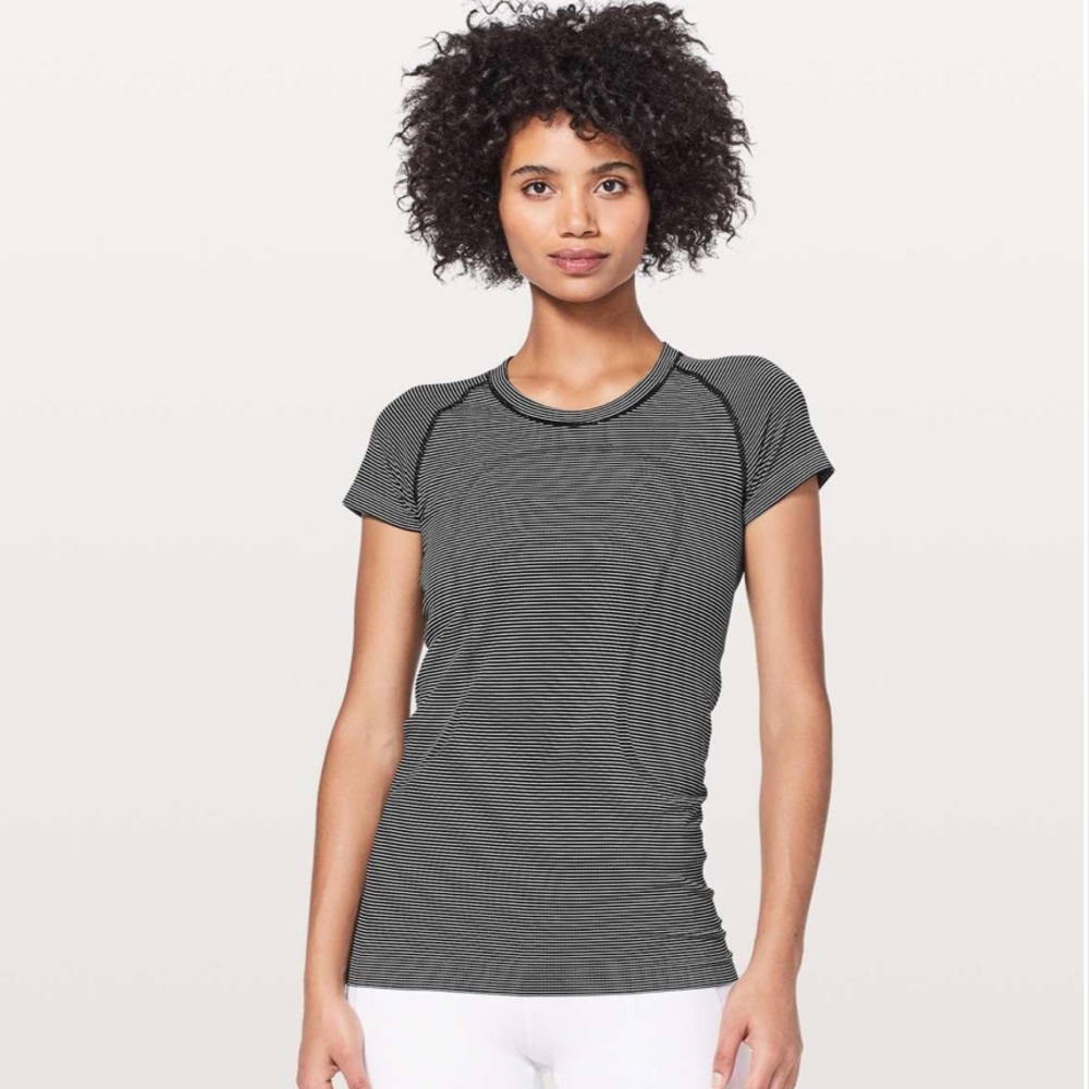 Lululemon Swiftly Tech Short Sleeve Crew Striped